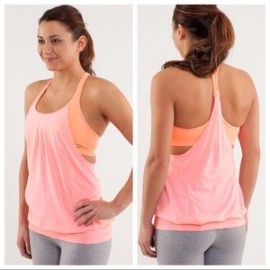 Lululemon Practice Freely Tank Bleached Coral 6